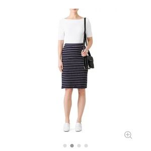 DRA (Anthropologie) Rita striped skirt, XXS petite. BNWT